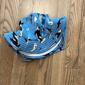 Hanna Andersson Blue Whale Kids swim hat